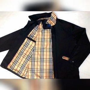 AUTHENTIC Burberry Mens Jacket Black Nova Check XL